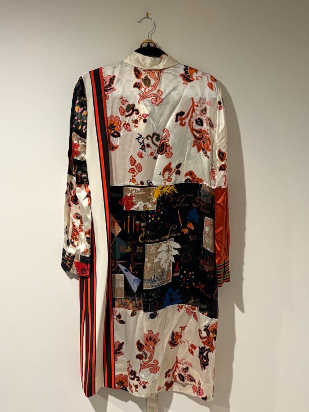 Tory Burch Red, Black, White Patchwork Shirt Dress - Picture 2 of 3